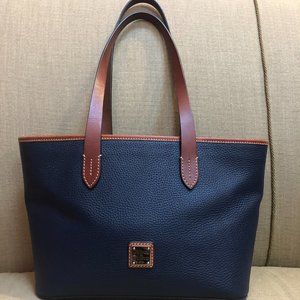 Dooney & Bourke Navy Pebble Leather Tote or Shoulder Bag